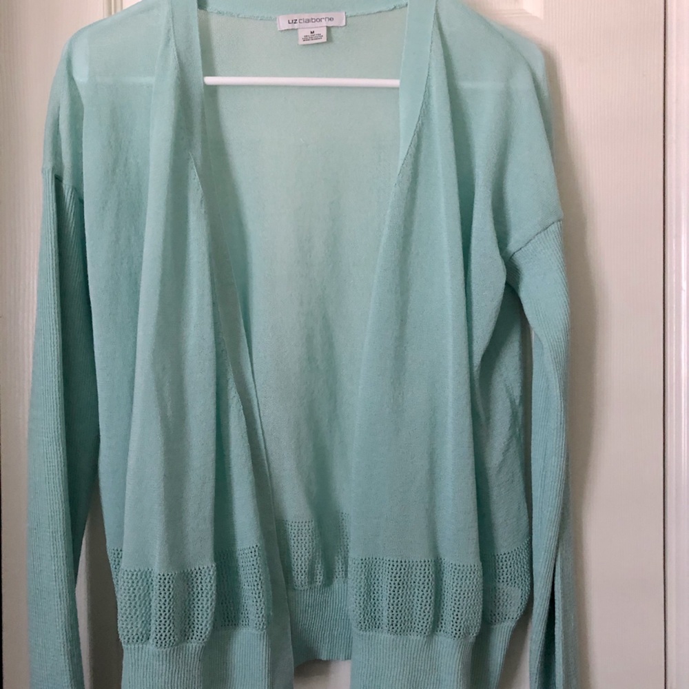 Lightweight Aqua Sweater